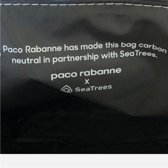 PACO RABANNE SILVER SPACE SHOPPING BAG/ TOTE - Picture 9 of 12